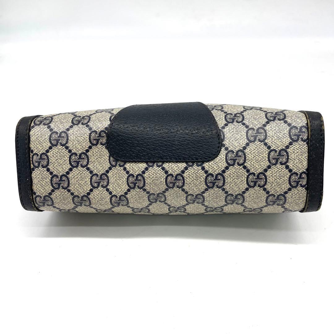 オールドグッチ シェリーライン GGスプリーム クラッチバッグ PVC レザー