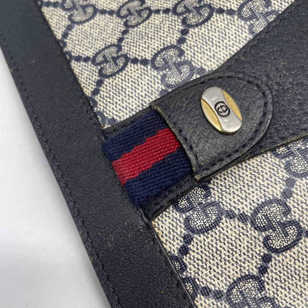 オールドグッチ シェリーライン GGスプリーム クラッチバッグ PVC レザー