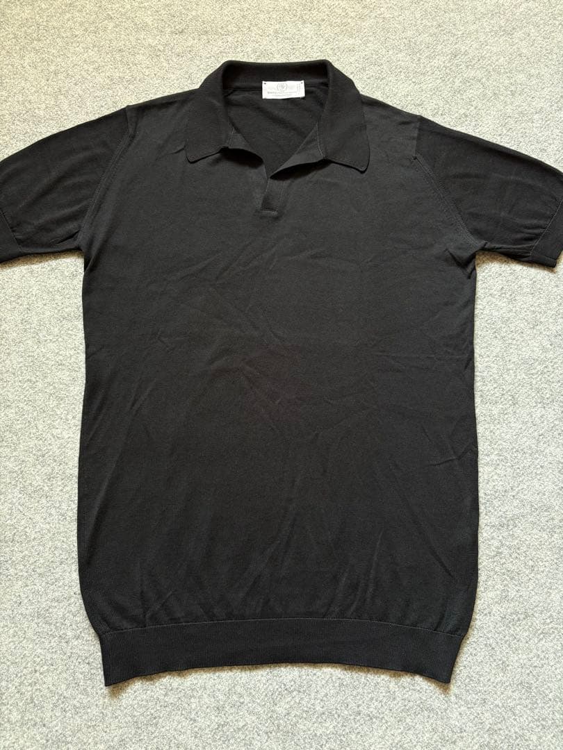 【美品】JOHN SMEDLEY ジョンスメドレー スキッパーポロシャツ 別注品