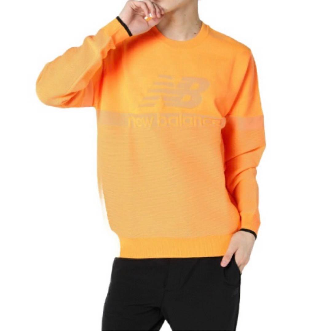 【new balance Golf／NB】秋冬クルーネックニットプルオーバーXL