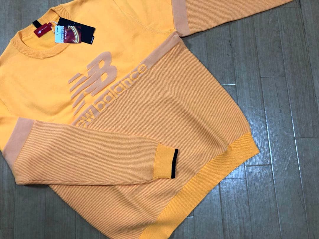 【new balance Golf／NB】秋冬クルーネックニットプルオーバーXL