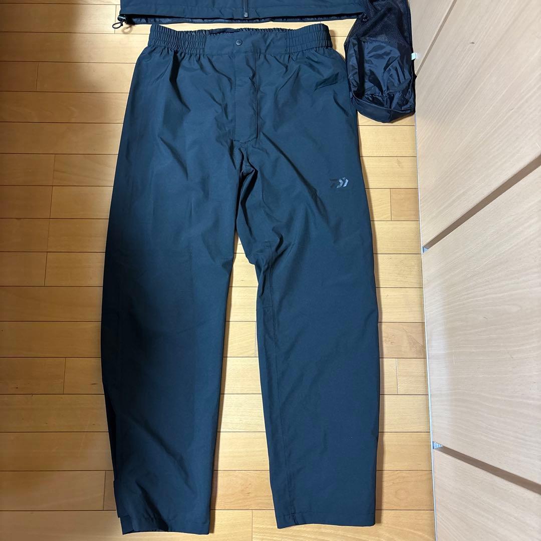 Daiwa ブラック レインウェアスーツ XL