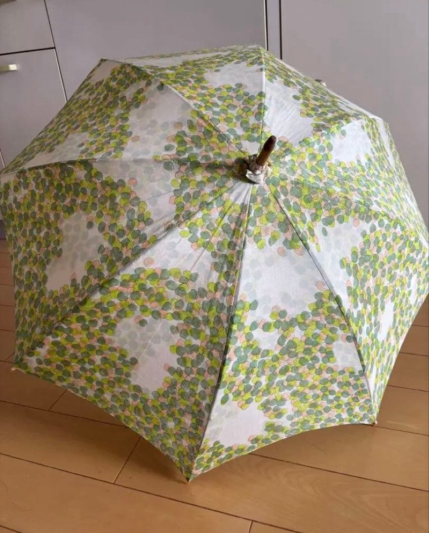 ★美品★イイダ傘店　こもれび　新緑　日傘