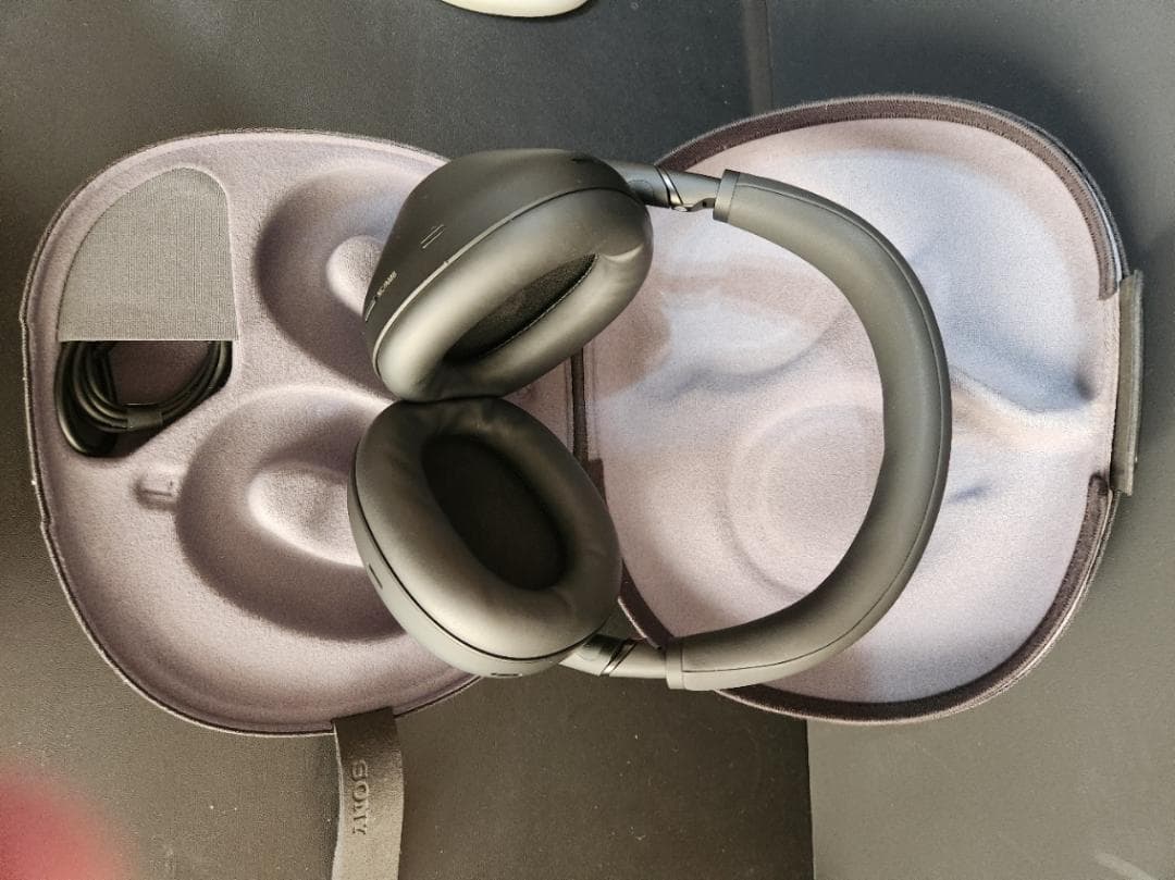 Sony WH-1000XM6 ワイヤレスヘッドホン(ブラック）カバー付き