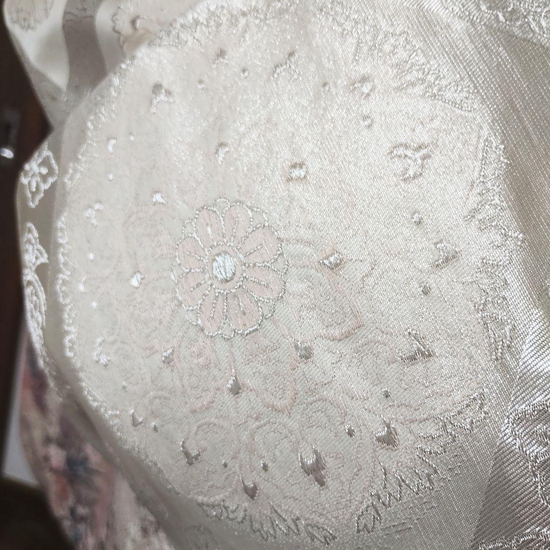 成人式正絹振袖フルセット　ベビーピンク　ラメ　　上品　豪華　光沢