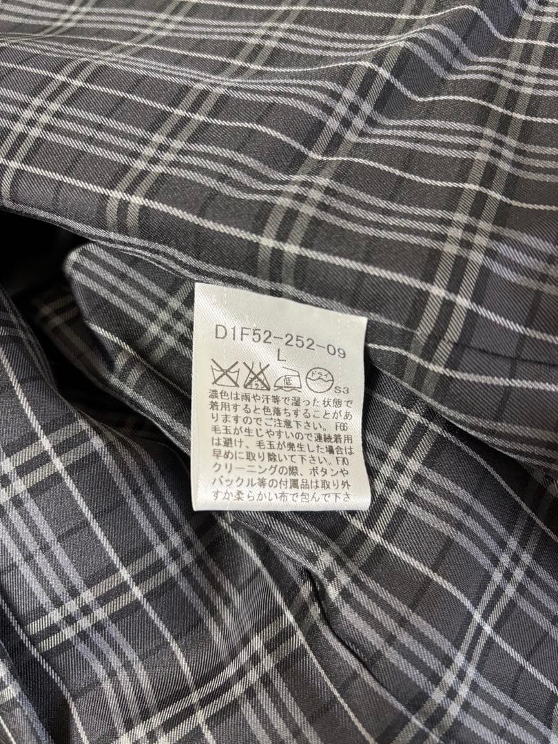 バーバリー ブラックレーベル Pコート ピーコート メンズ Lサイズ ブラック