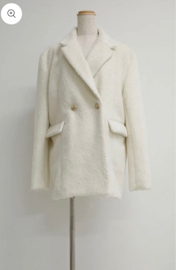 poláura シャギージャケットコート