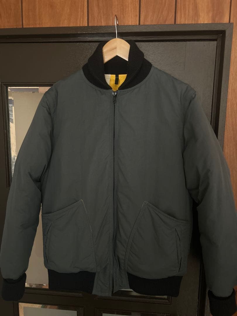 n.hoolywood グレー MA-1 フライトジャケット ダウン