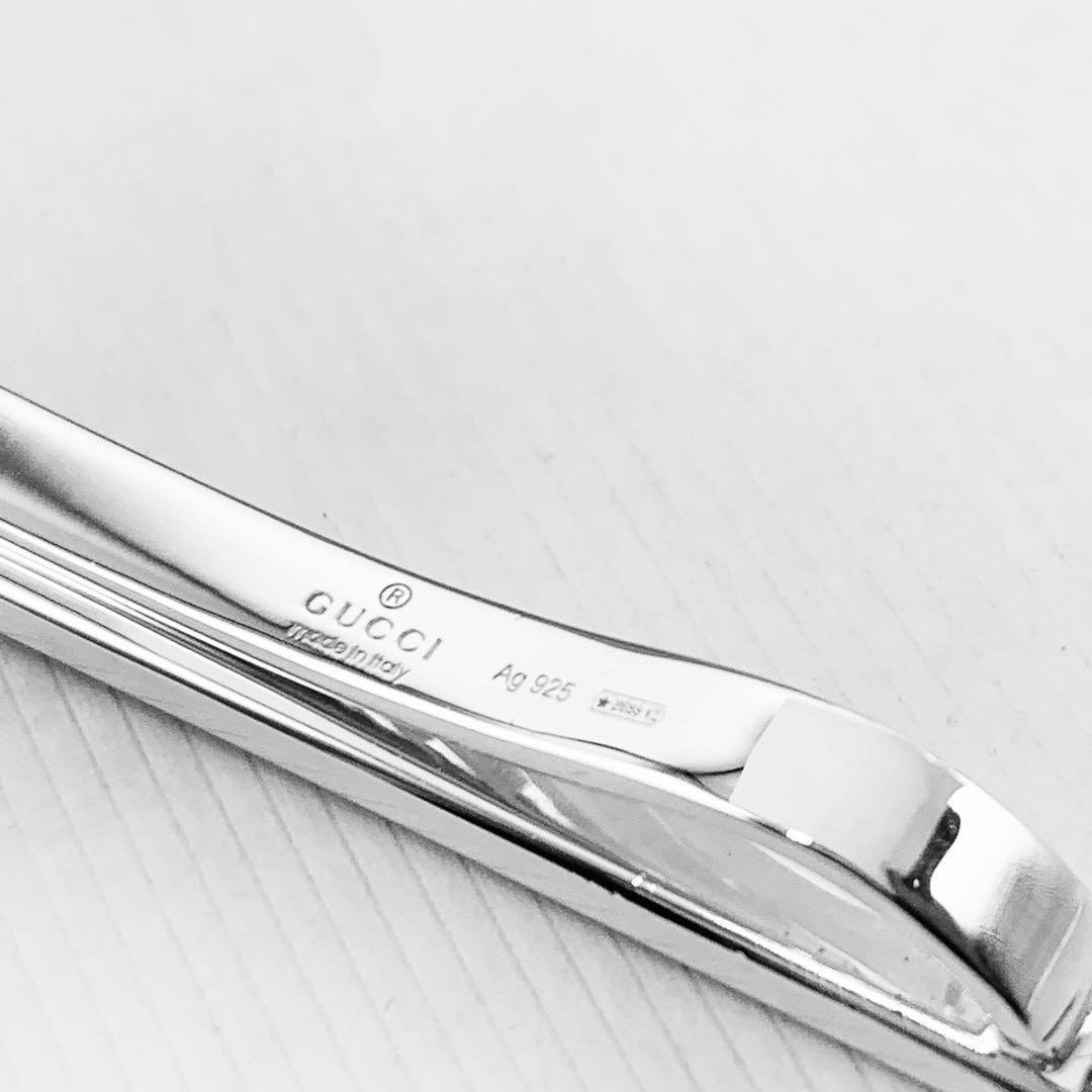 【超美品/現行】GUCCI グッチ ネクタイピン　ダイアゴナル　925 冠婚葬祭