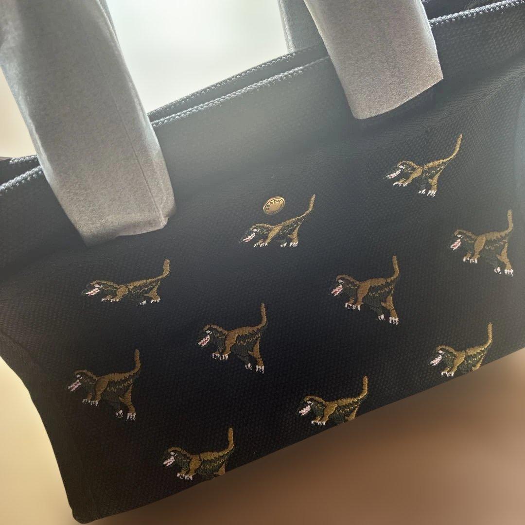 【未使用】COACH コーチ トートバッグ26 レキシープリント　ブラック