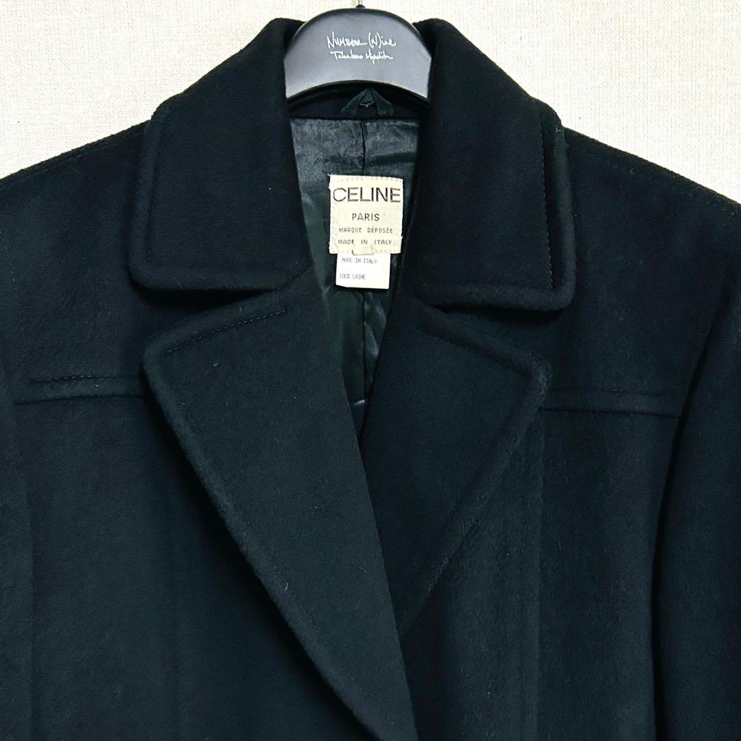 セリーヌ CELINE チェスターコート ロングコート オールドセリーヌ 黒
