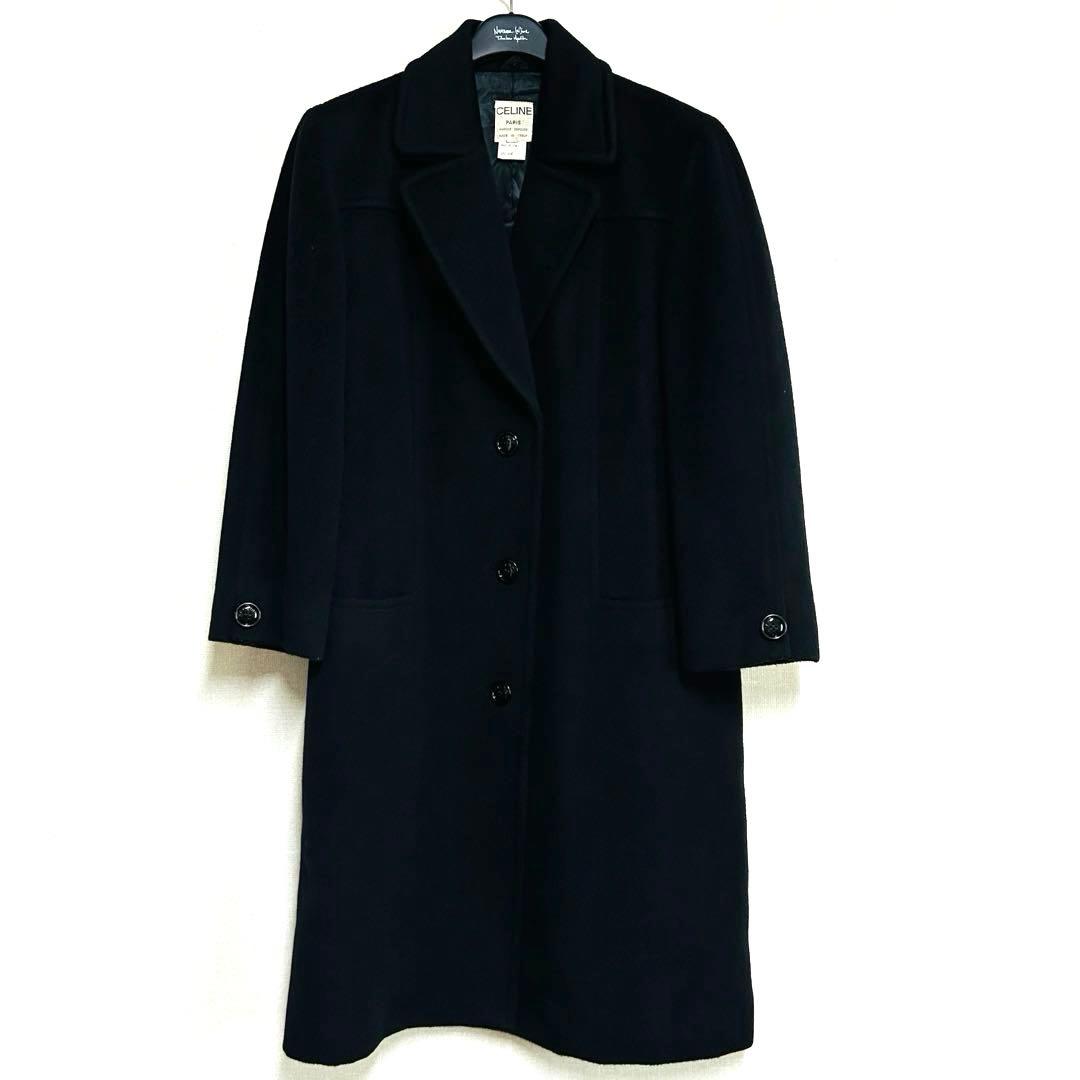セリーヌ CELINE チェスターコート ロングコート オールドセリーヌ 黒