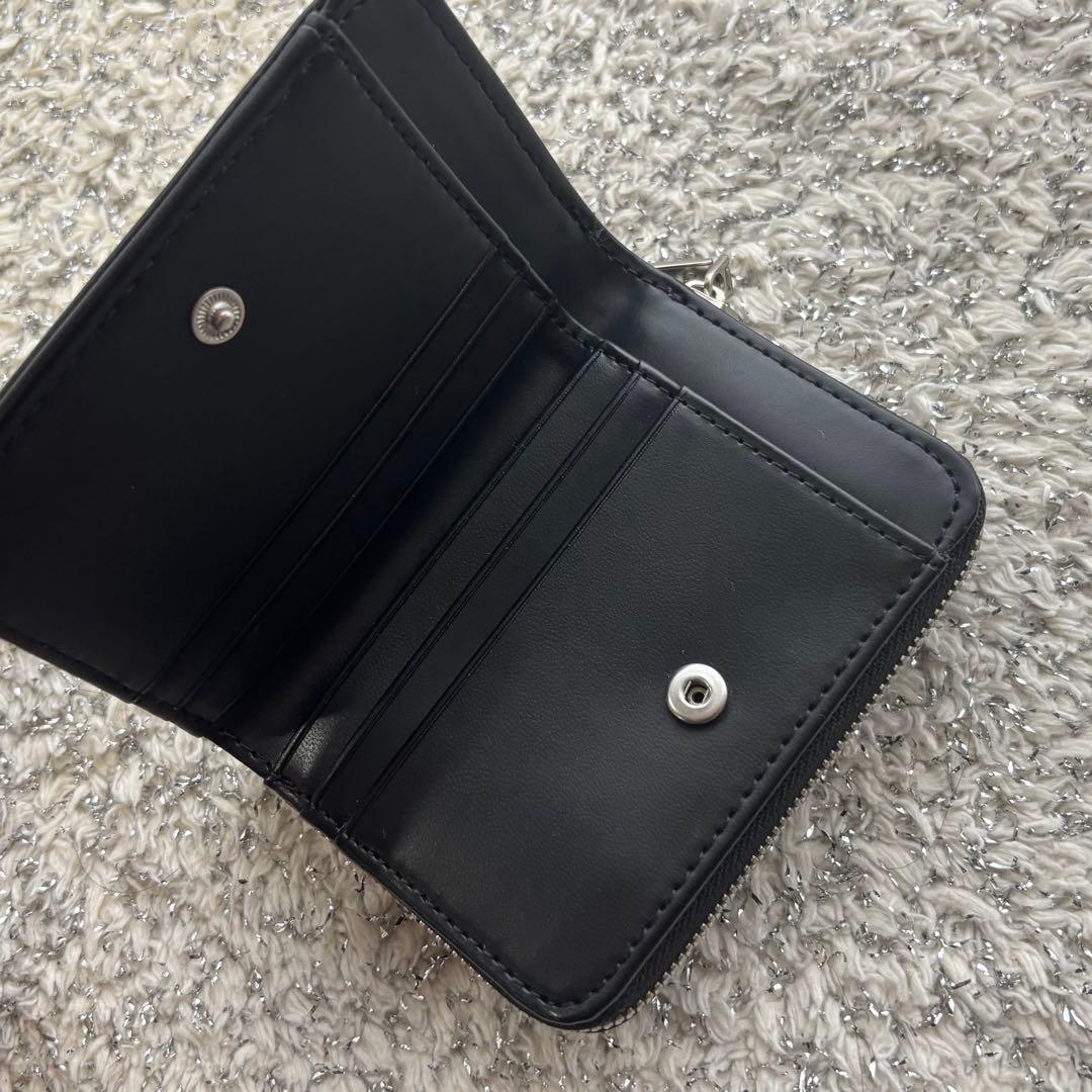 【美品】★人気・ラストワン★　カルバンクライン　財布　二つ折り　ブラック　レザー