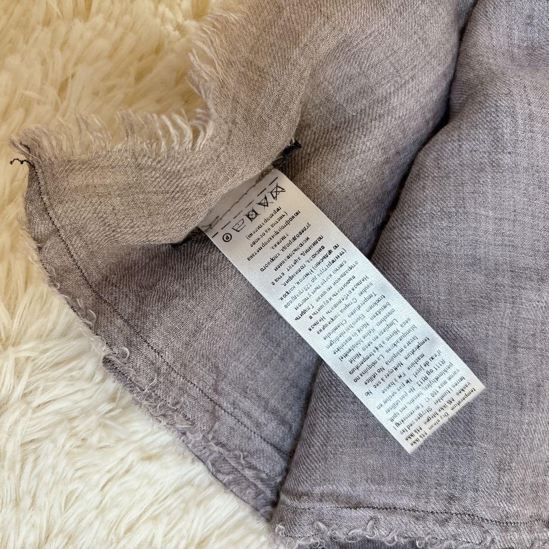 人気☆ファリエロサルティ ストール 大判 モダール カシミヤ グレー系