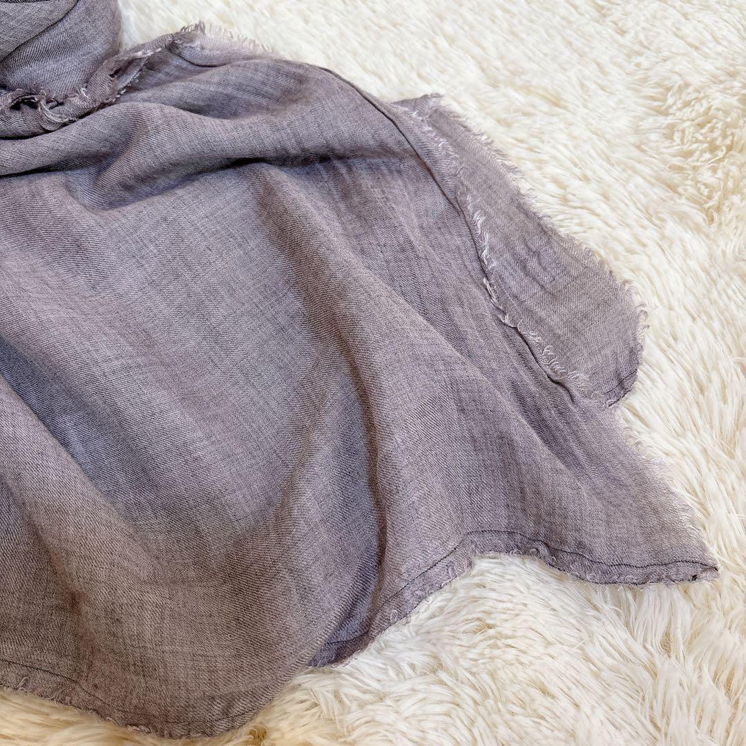 人気☆ファリエロサルティ ストール 大判 モダール カシミヤ グレー系