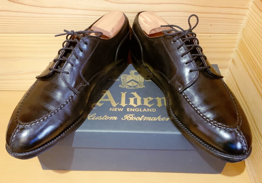 1*O様 オールデン961手縫ノルウィージャンUチップBruce B&Co別注2