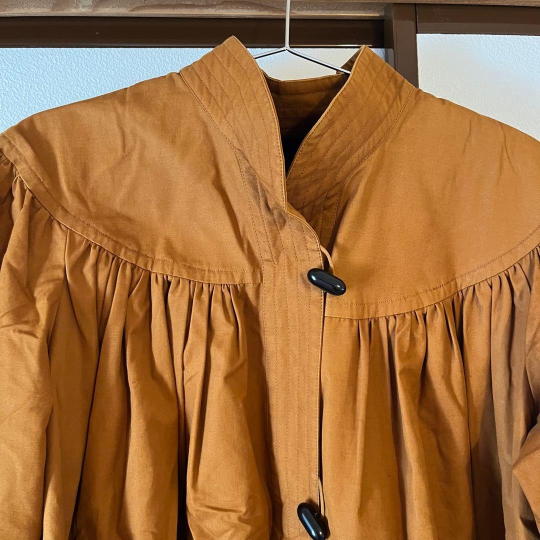 d*7様 レア イヴ・サンローラン ブラウン コート ビンテージ デザイン ac