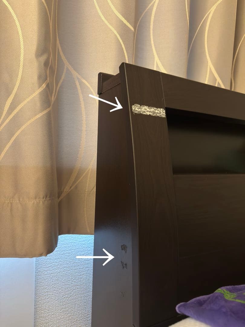 【aoiさま専用】ニトリ　跳ね上げ式セミダブルベッドフレーム