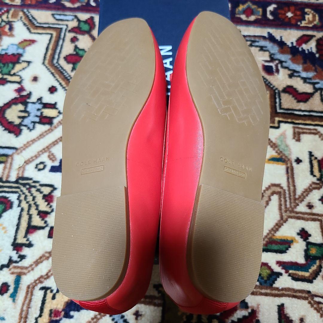 新品　未使用　Colehaan コールハーン　バレエシューズ　赤　25cm