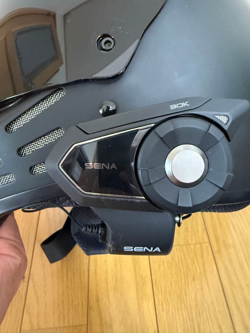 SIMPSON フルフェイスヘルメット マットブラックM30 SENA30K付き