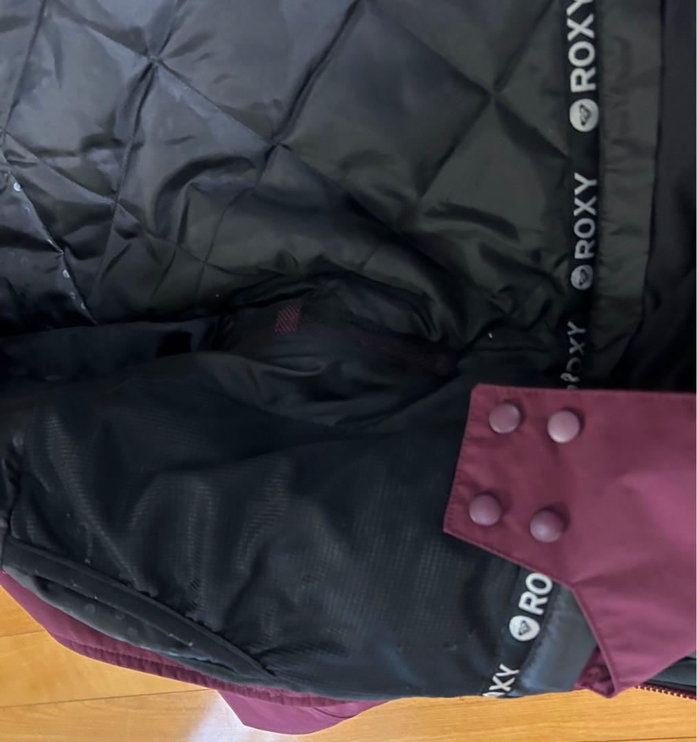 美品★ROXY スノーボードジャケット 防水10K パープル　Ｌ　スキー　ウェア