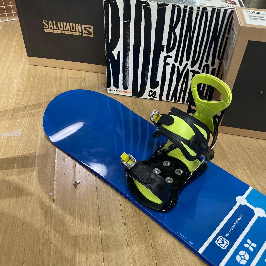 MOSS　良質国産　モス　程度良好スノーボードセット　バイン付