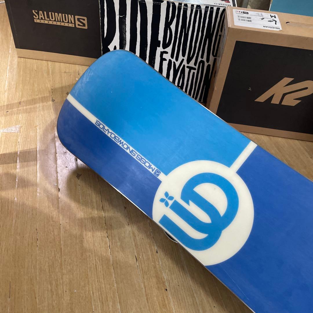 MOSS　良質国産　モス　程度良好スノーボードセット　バイン付