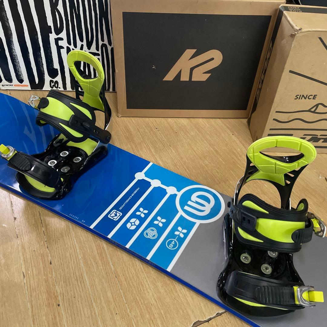 MOSS　良質国産　モス　程度良好スノーボードセット　バイン付