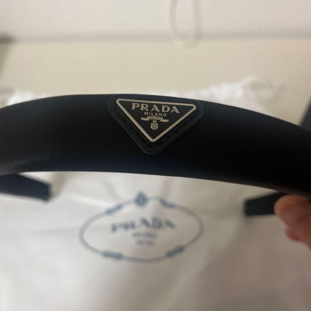 K*o様 PRADA ブラック ヘアバンド　re nylon