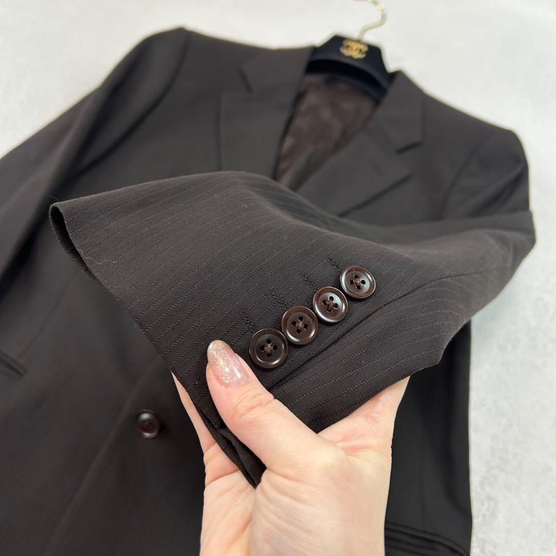 K279 XL アルマーニコレツォーニ シングル スーツ上下 ブラウン メンズ