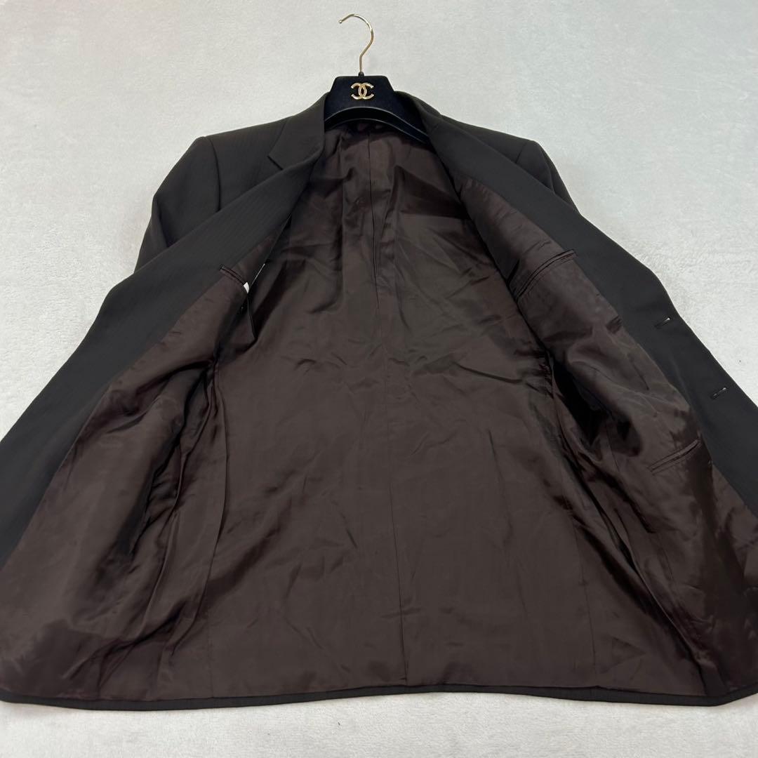 K279 XL アルマーニコレツォーニ シングル スーツ上下 ブラウン メンズ