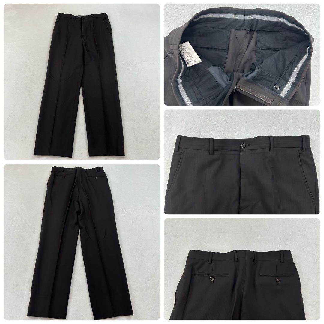 K279 XL アルマーニコレツォーニ シングル スーツ上下 ブラウン メンズ