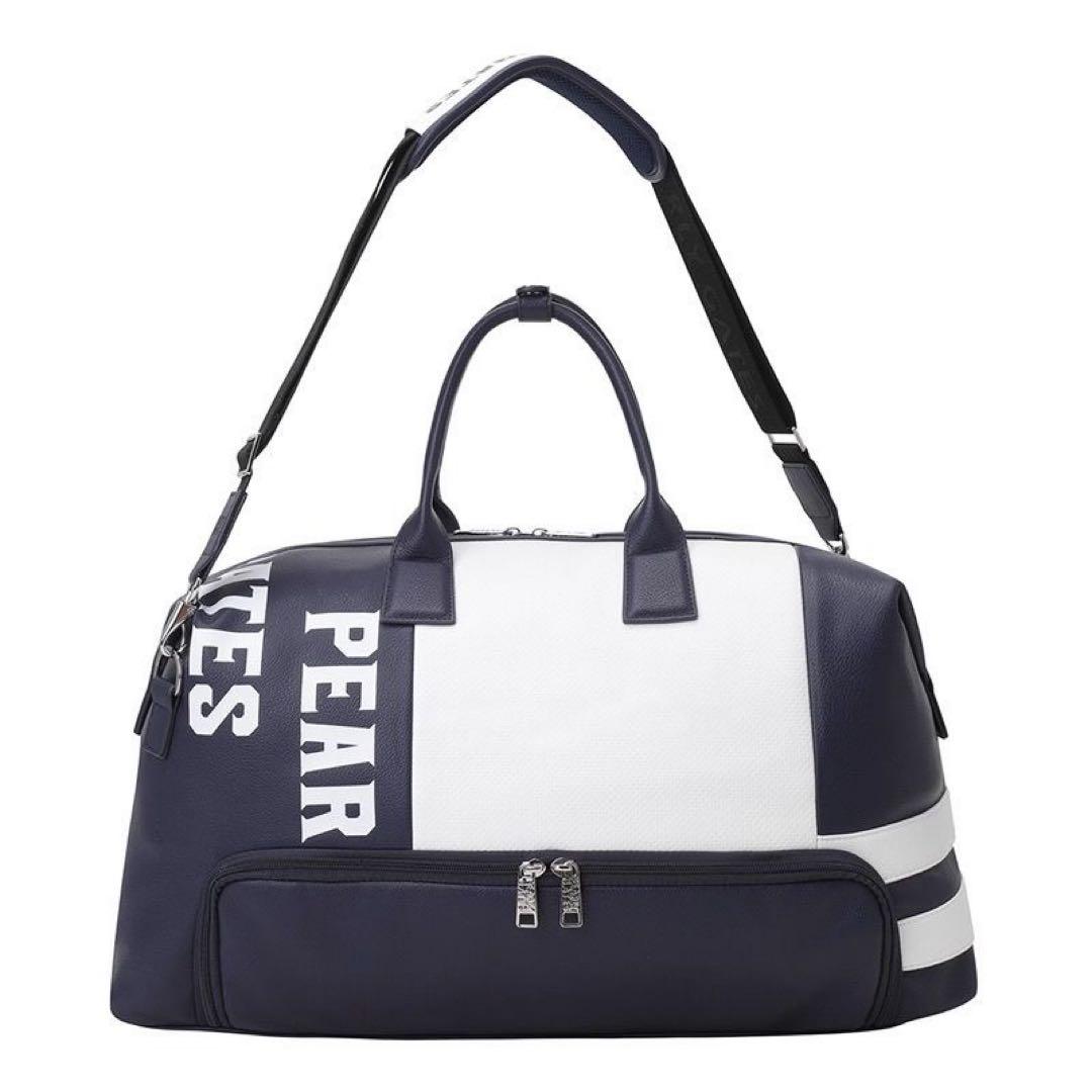 PEARLY GATES ボストンバッグ ネイビー・ホワイト