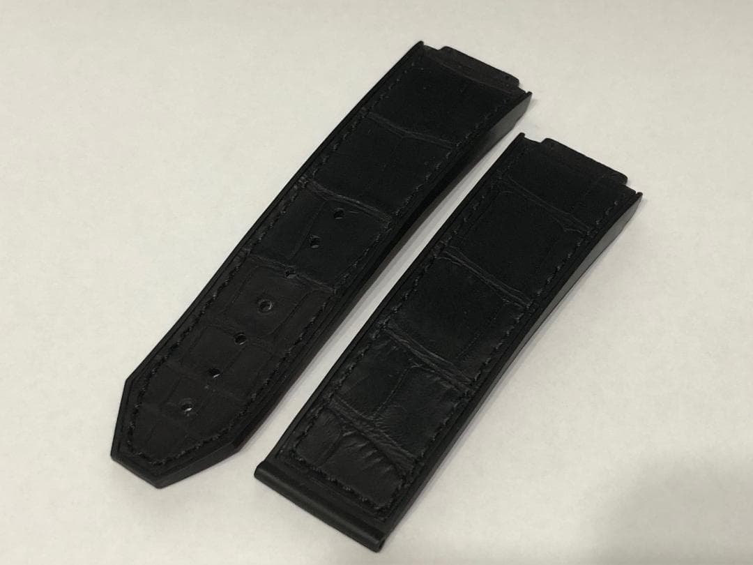 【良品】HUBLOTウブロ 純正クロコラバーストラップ ブラック ビッグバン