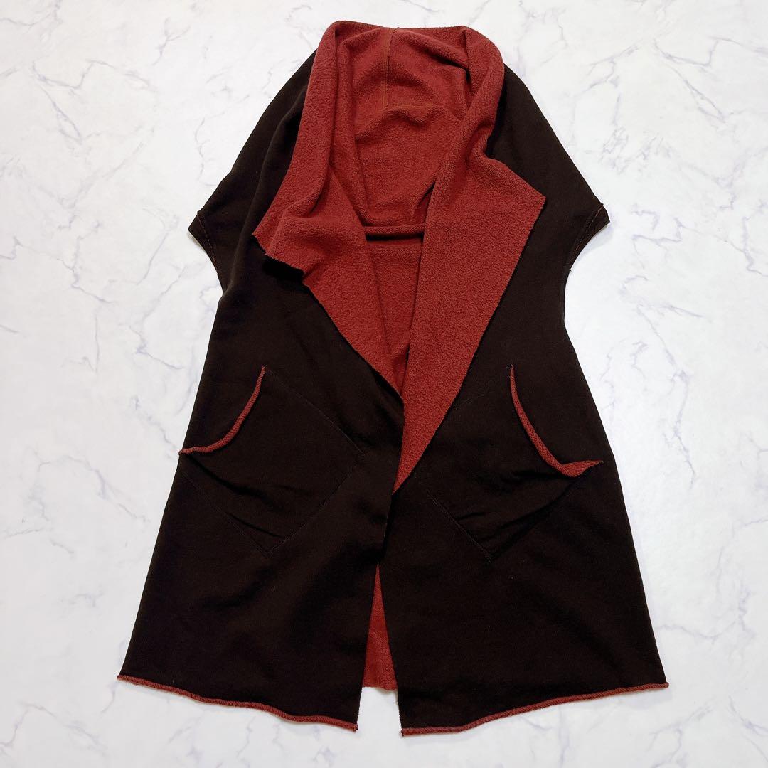 美品✨ヨーガンレール 変形デザインジレ ベスト 希少ヤク毛