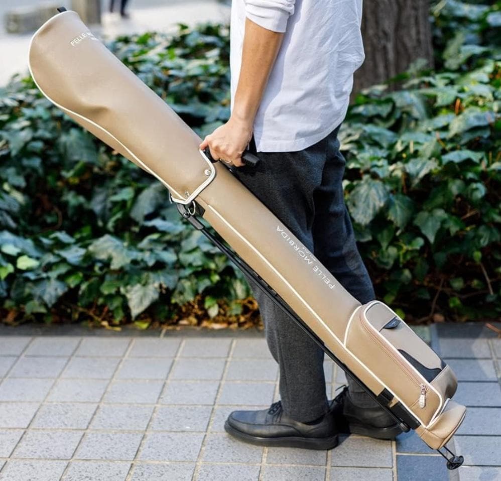 未使用 ペッレモルビダ セルフスタンド キャディバッグ TAUPE PG016