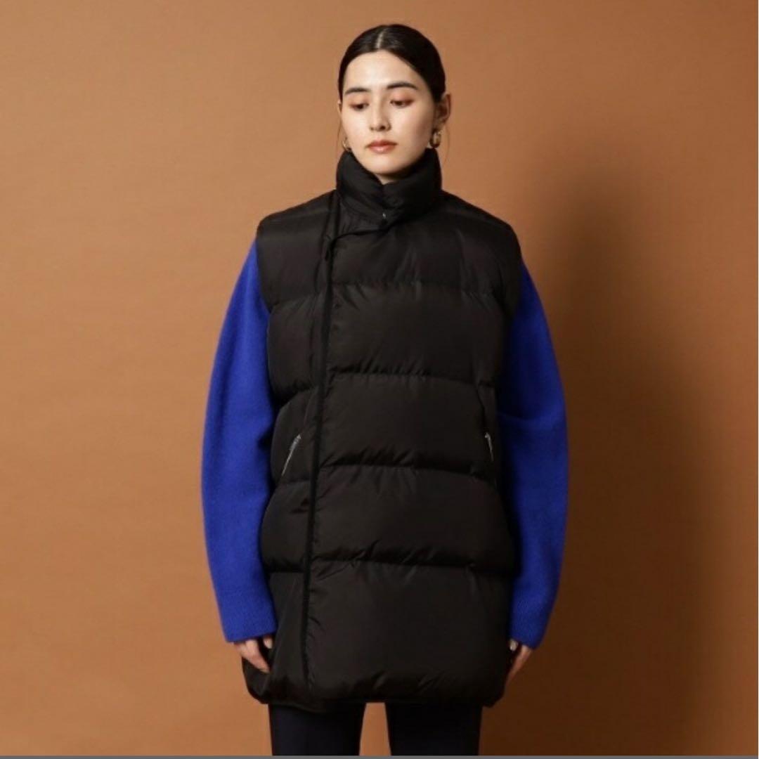 NEARbyME ニアバイミー　オーバーサイズ ダウンベスト　ブラック