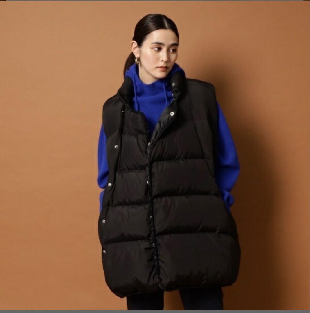 NEARbyME ニアバイミー　オーバーサイズ ダウンベスト　ブラック