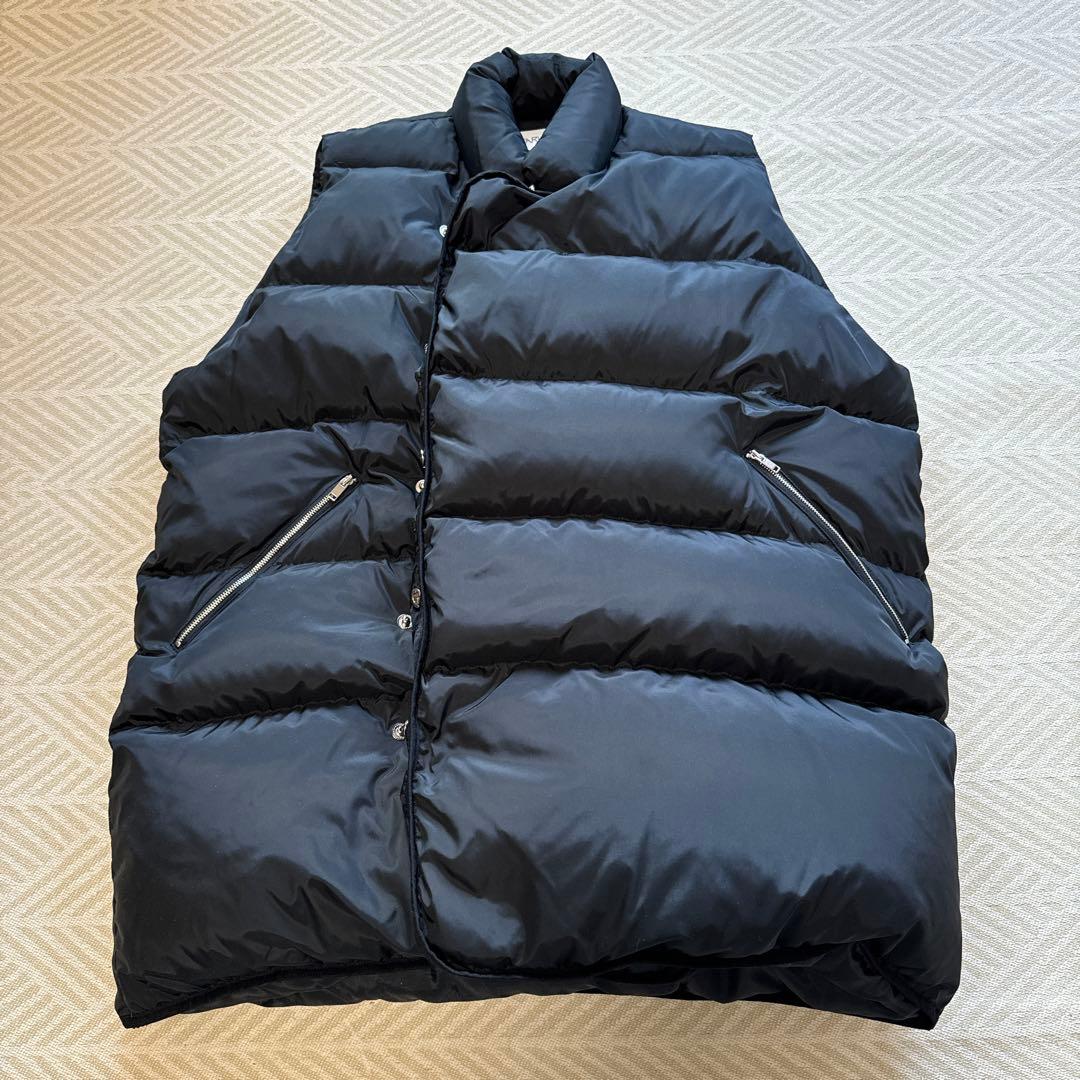 NEARbyME ニアバイミー　オーバーサイズ ダウンベスト　ブラック
