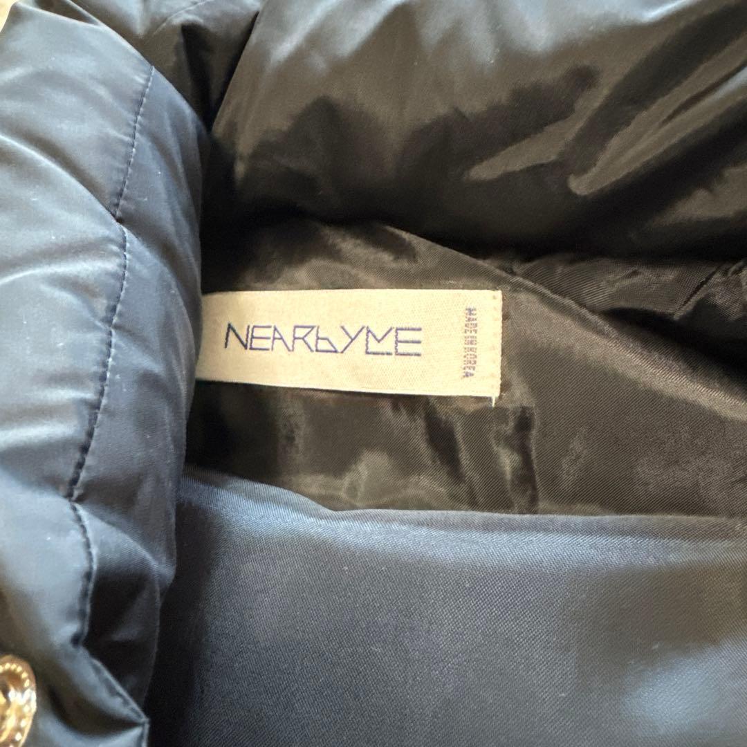 NEARbyME ニアバイミー　オーバーサイズ ダウンベスト　ブラック