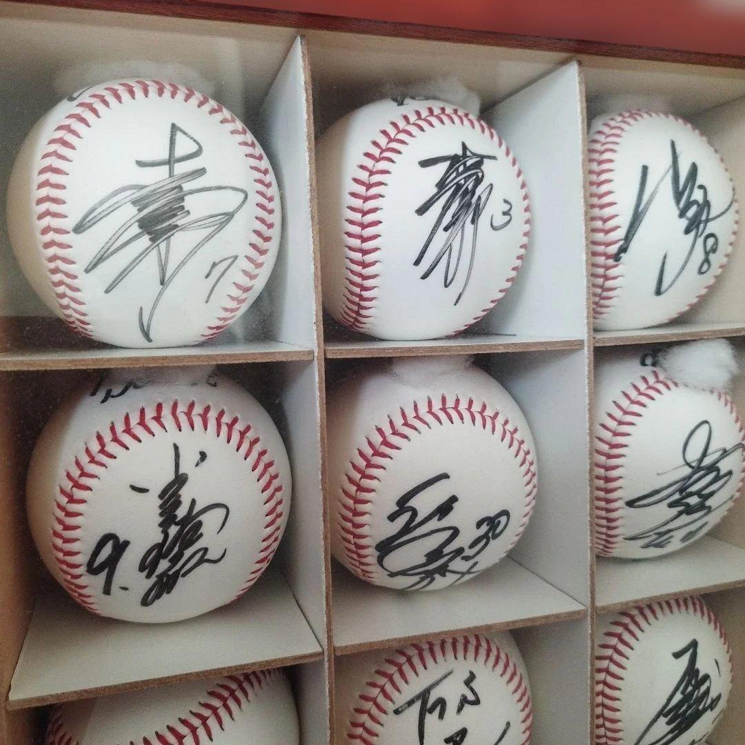 NPB選手サインボール24個セット+自家製アクリルボールケース