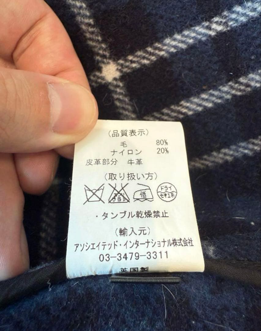 【美品】Gloverall グローバーオールダッフルコート　ネイビー　Ｌ