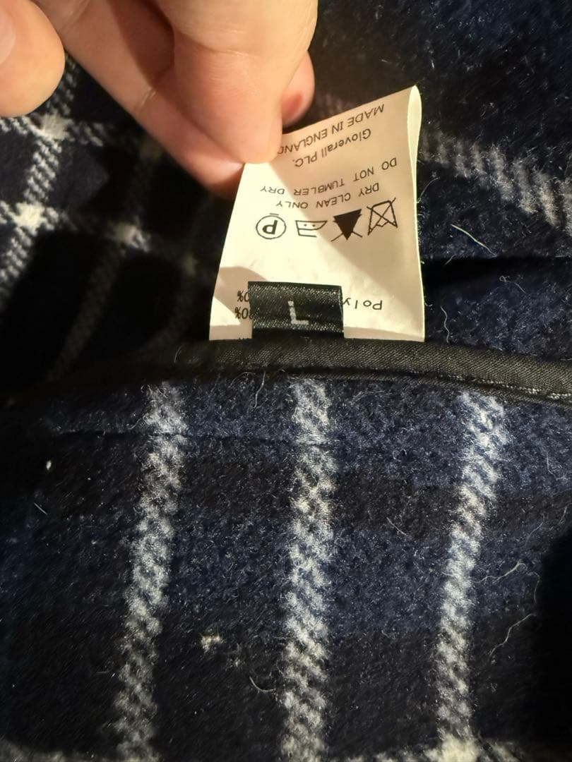 【美品】Gloverall グローバーオールダッフルコート　ネイビー　Ｌ