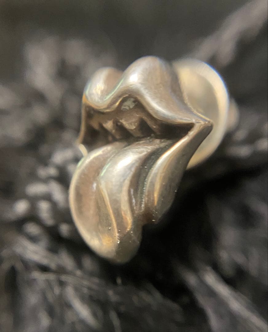 クロムハーツ　リップ&タン　ピアス　ローリングストーンズ