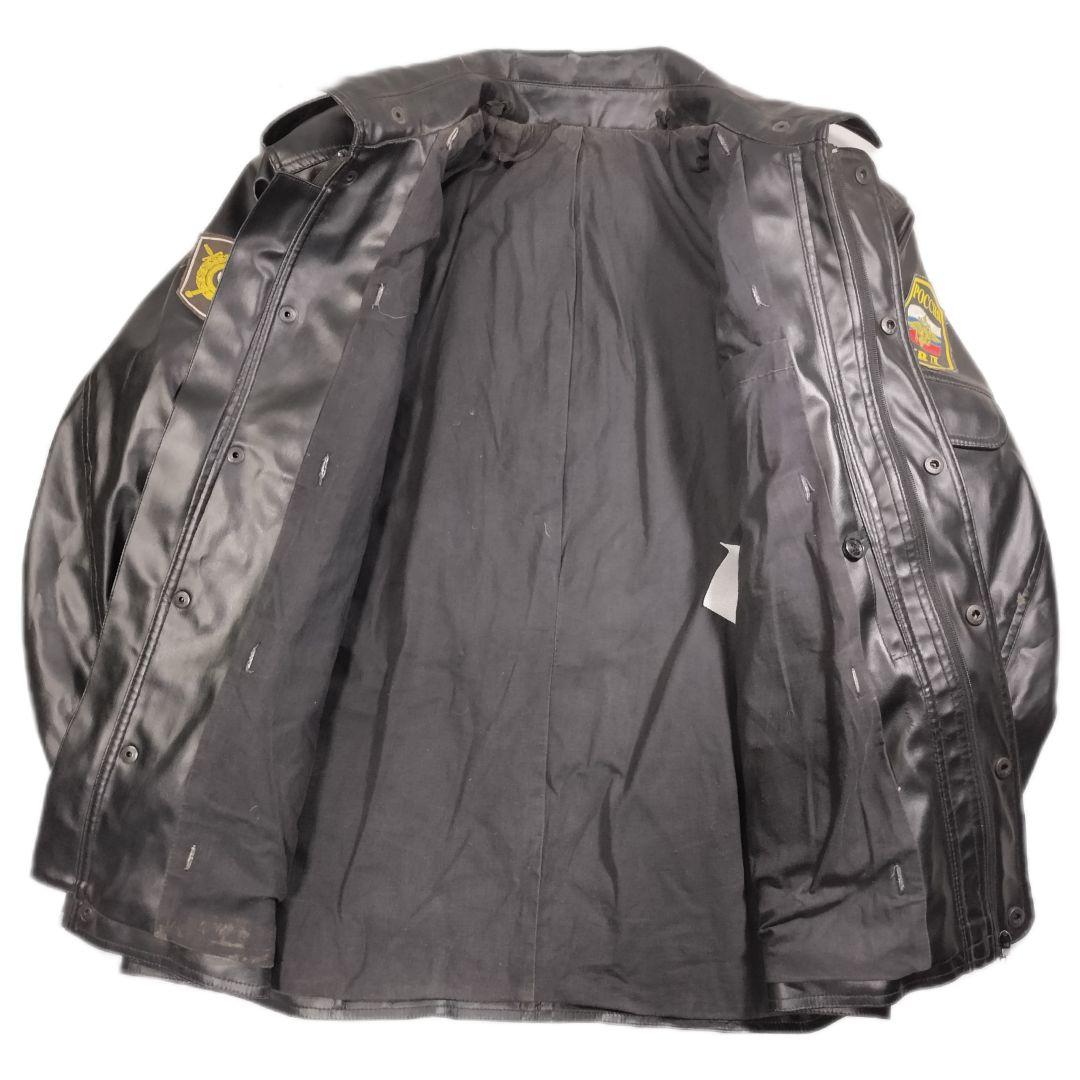 ロシア軍 実物 ロシア内務省 警察 PPS レザージャケット 52-3くらい