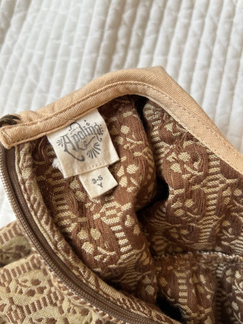 apolina grid floral jacquard ワンピース