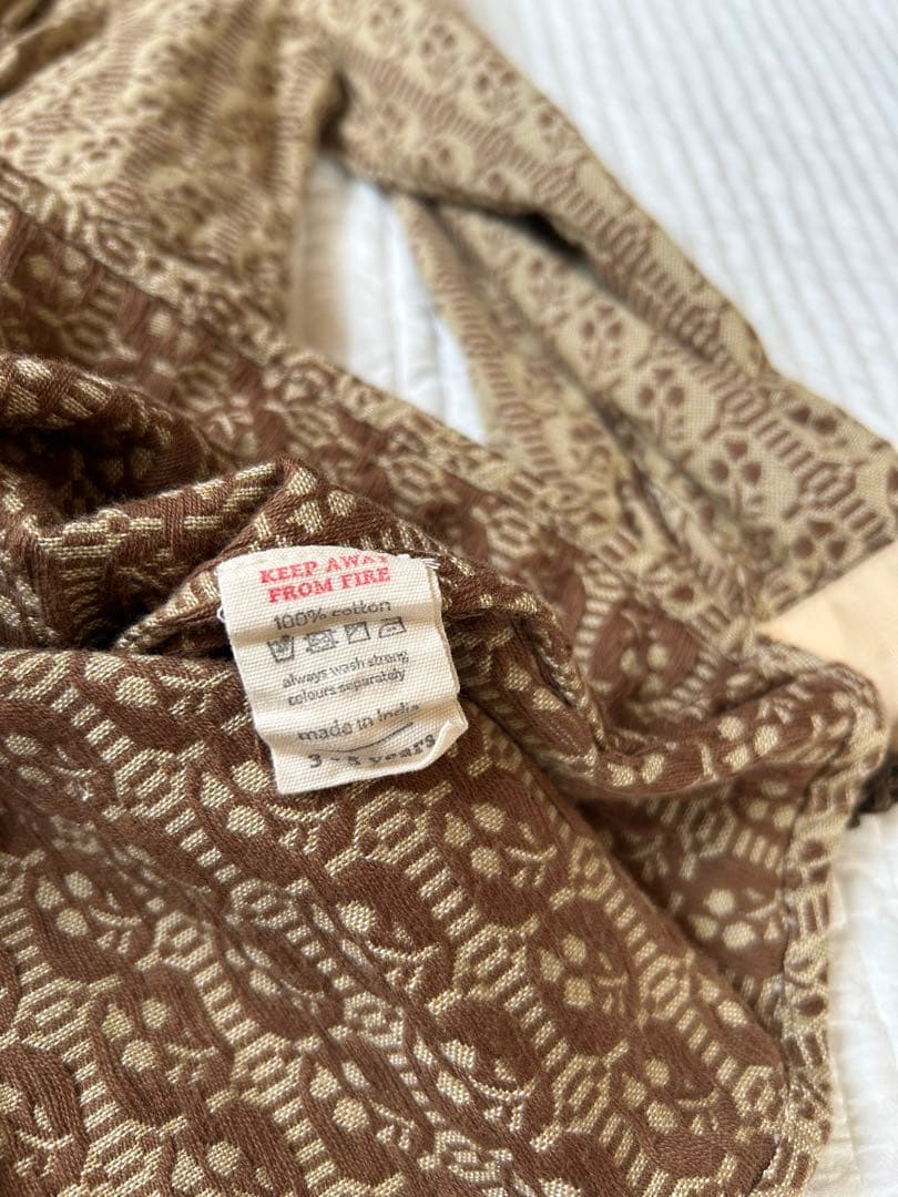 apolina grid floral jacquard ワンピース