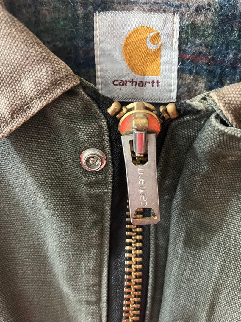 90s Carhartt USA製 ジャケット XL カーハート レアカラー 緑