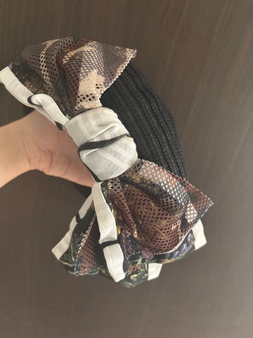 CA4LA 麦わら ベレー帽 リボン