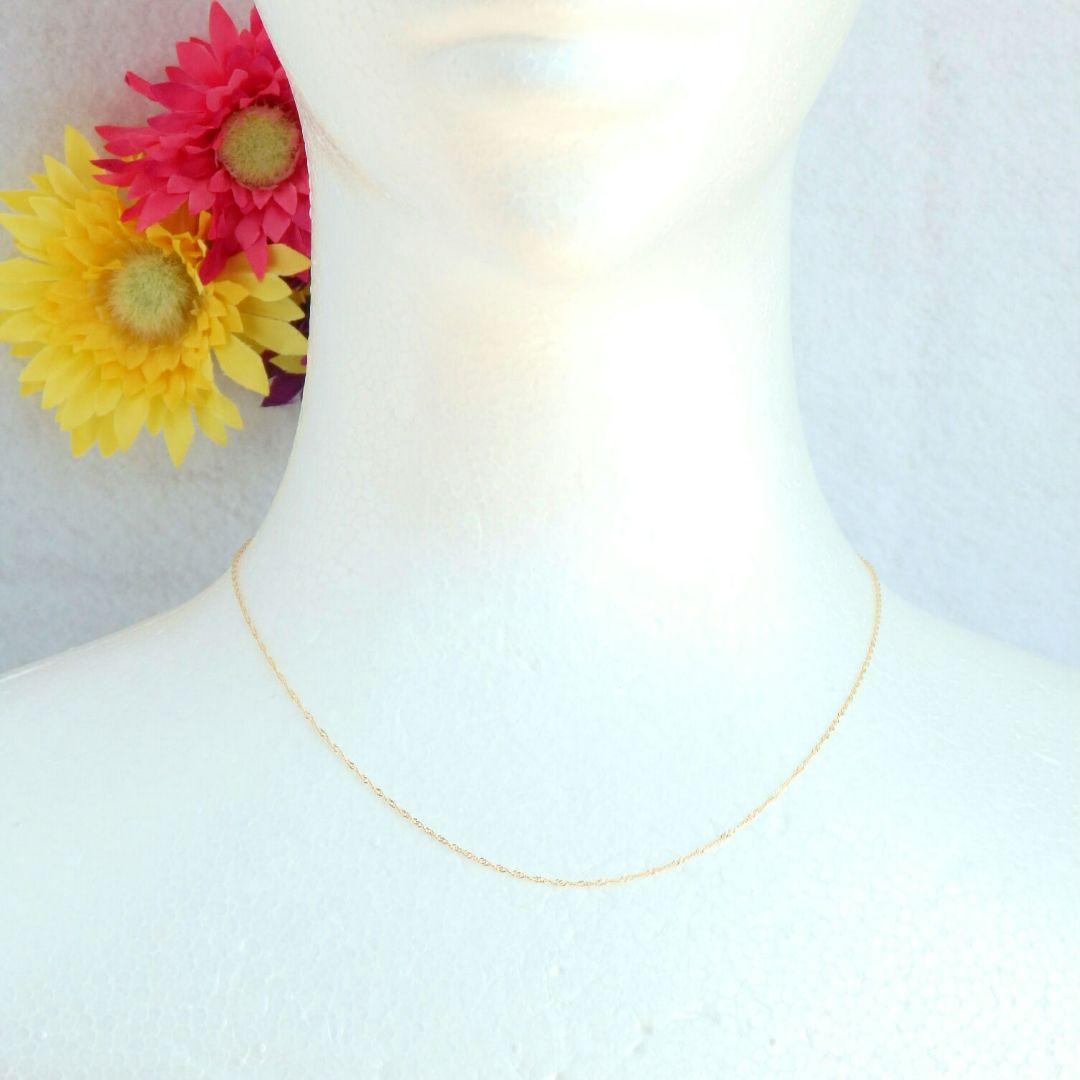 平蔵　k10ネックレス　スクリューチェーン　フリーアジャスター付き